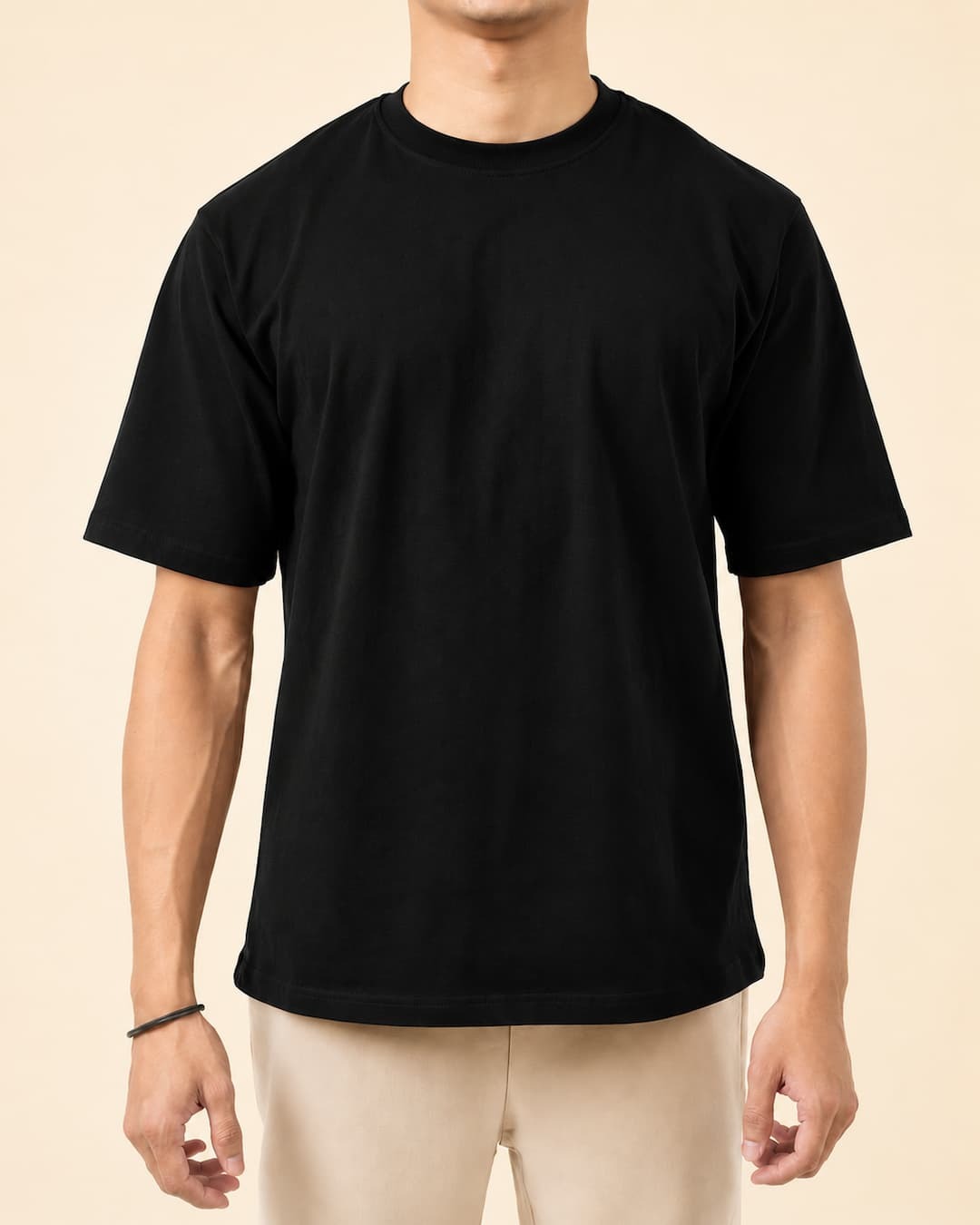 Baggy minimalistic Drop shoulder Tee_img_1