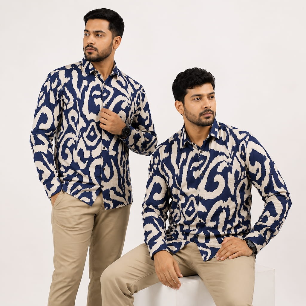 Abstract Full sleeve shirts for men