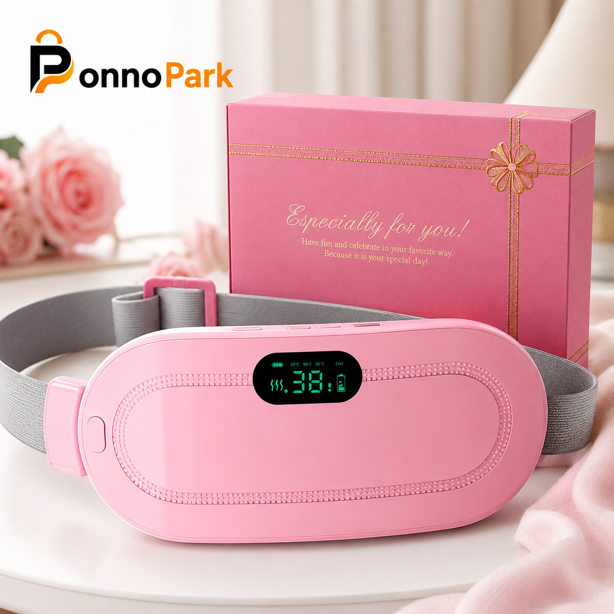 Period Pain Relief Heating Pad / Menstrual protable Heating Pad / Period Cramp Relief Massager Belt.