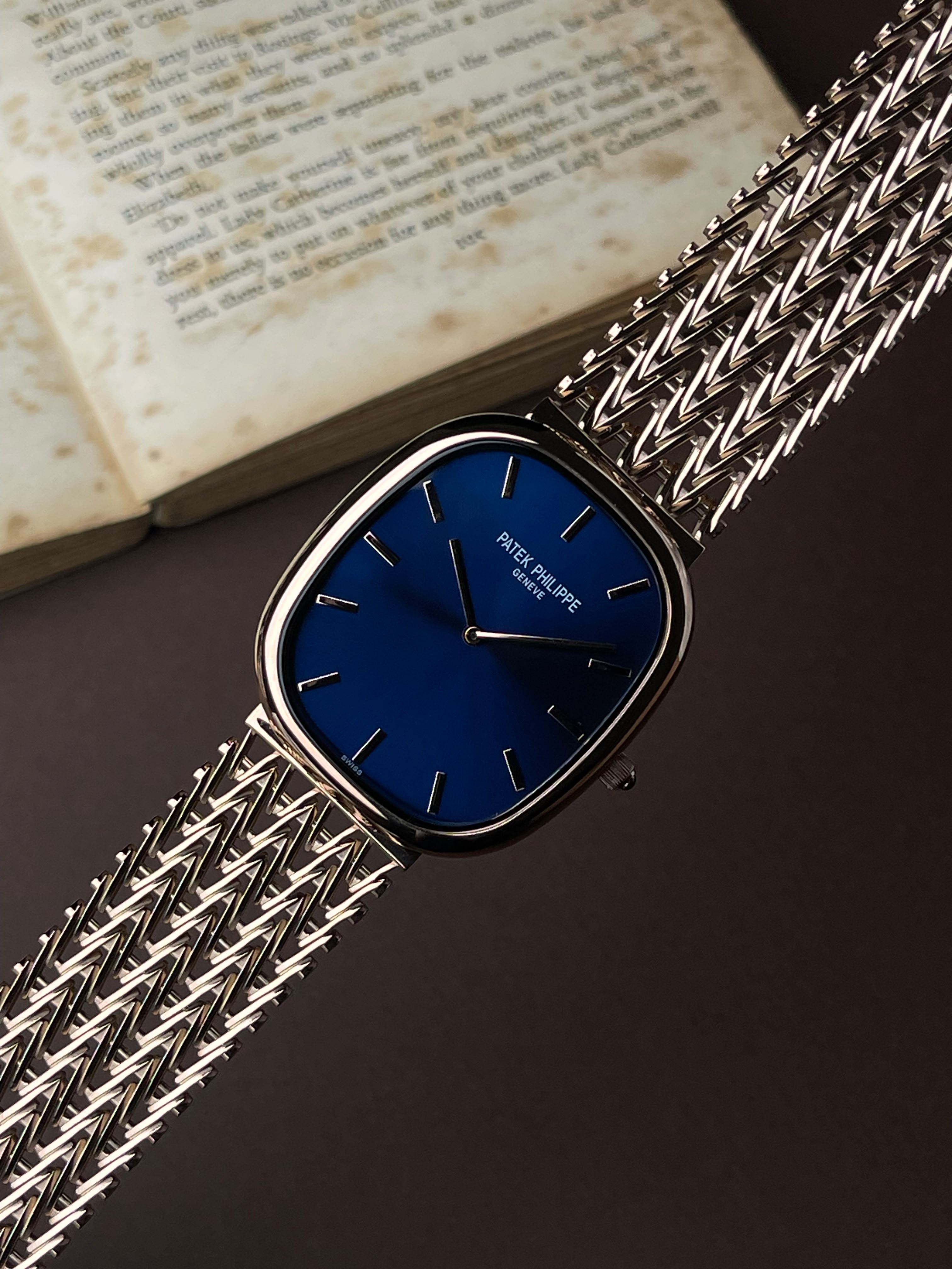 Patek Philippe Golden Ellipse Master Edition Rose Gold With Blue Dial