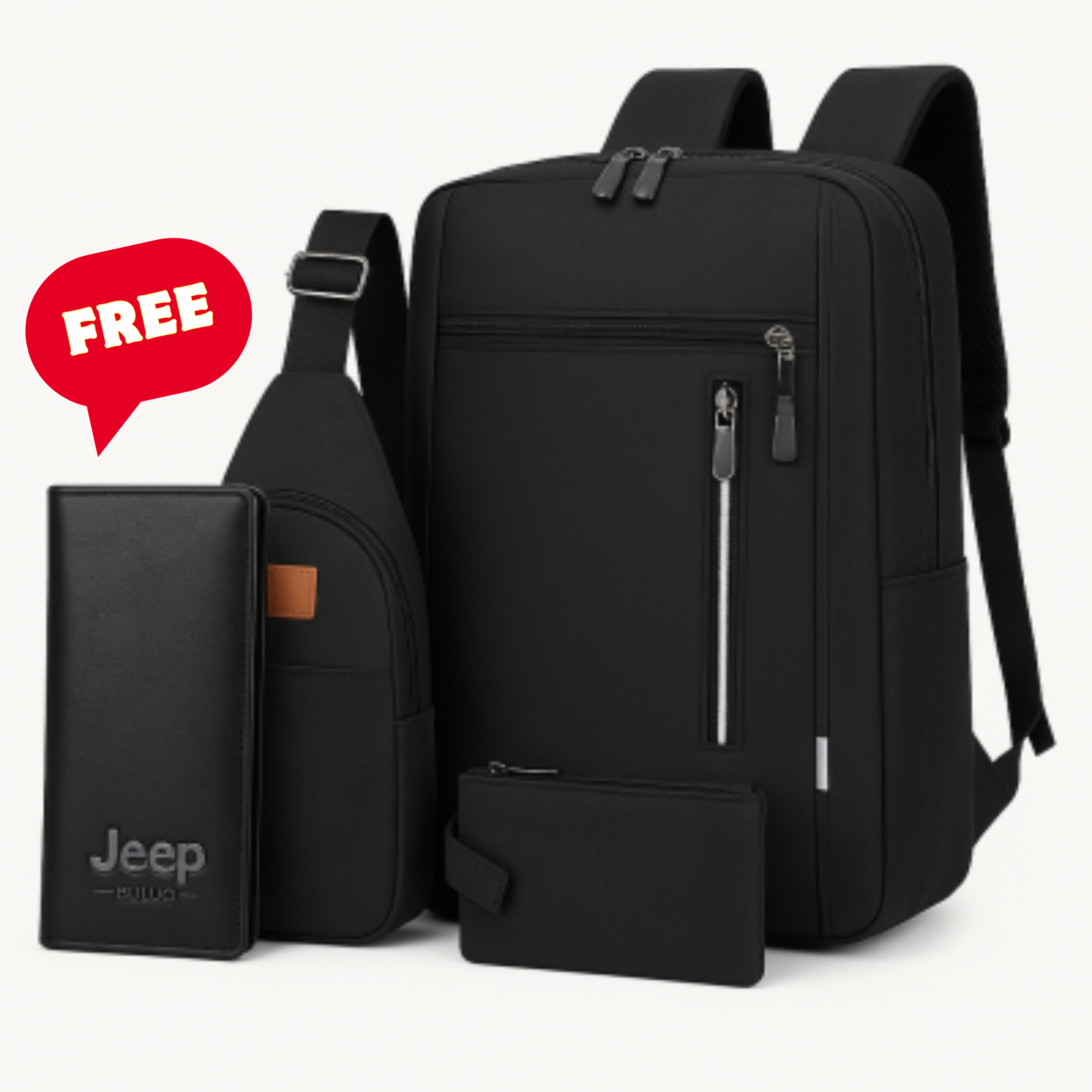 Premium Travel Bag Set 3.1 + FREE Jeep Wallet!