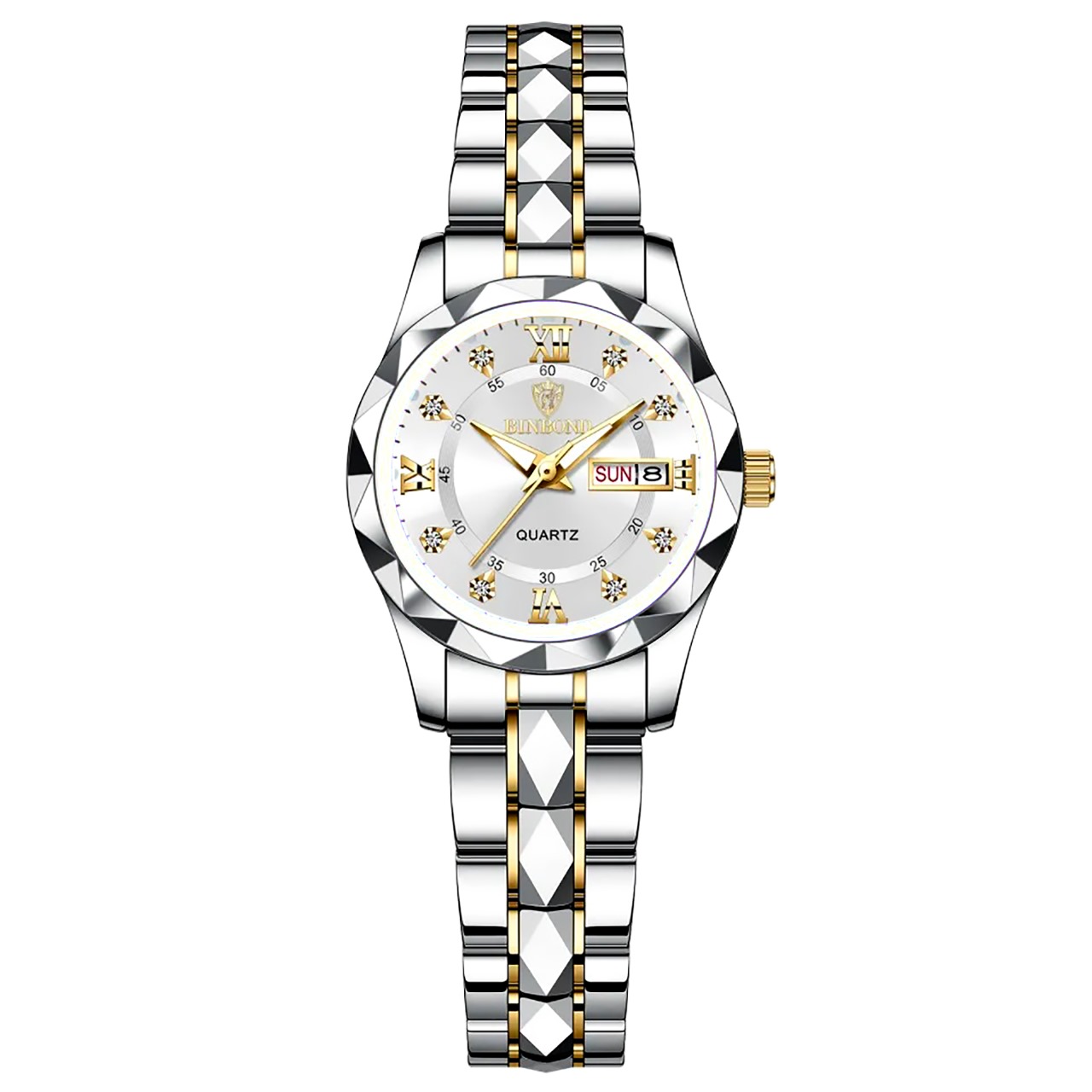 BINBOND Top Brand Luxury Fashion Business Womens Watches 30M Week Date Clock Sport Quartz Womens WristwatchCode : 9682
