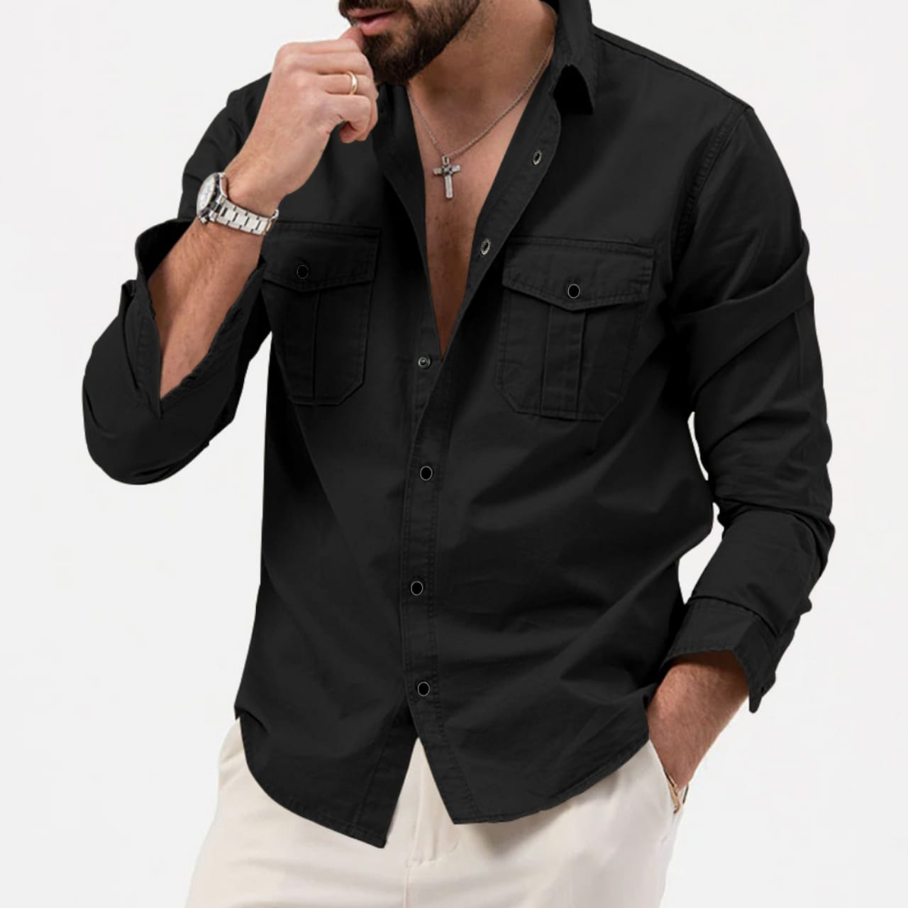 Full sleeves double pocket ShirtCode : 11662 (Copy) (Copy) (Copy) (Copy) (Copy)