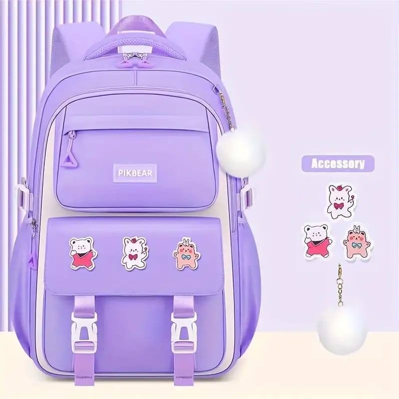 Kids Backpack Children School Bags Waterproof Primary Schoolbag Book Bag (Purple) Code:10939Price: