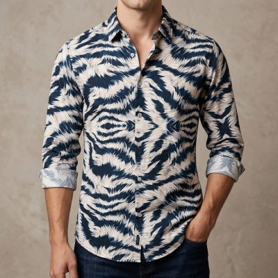 Premium Stylish China Floral Printed Men's Shirt Ask for detailsCode:13142P (Copy)