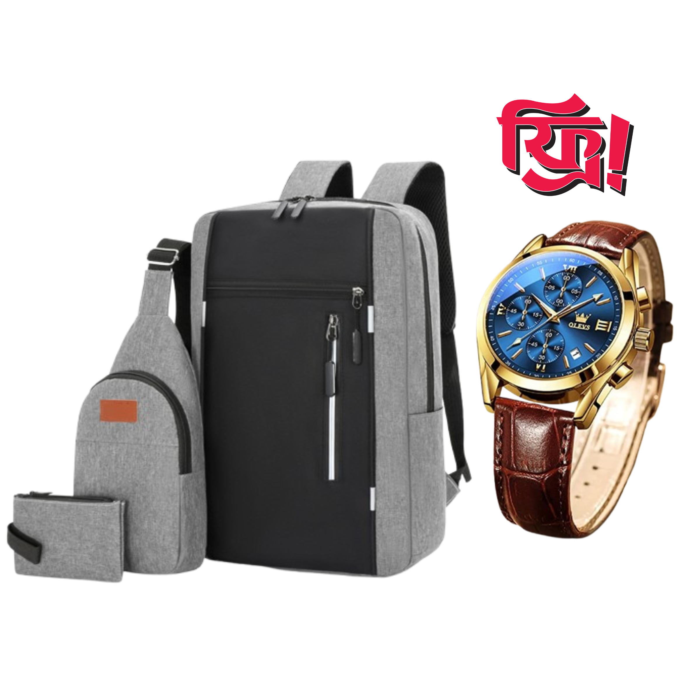 3Piece Premium Bag Combo + Free Olive Brand Watch (Copy)