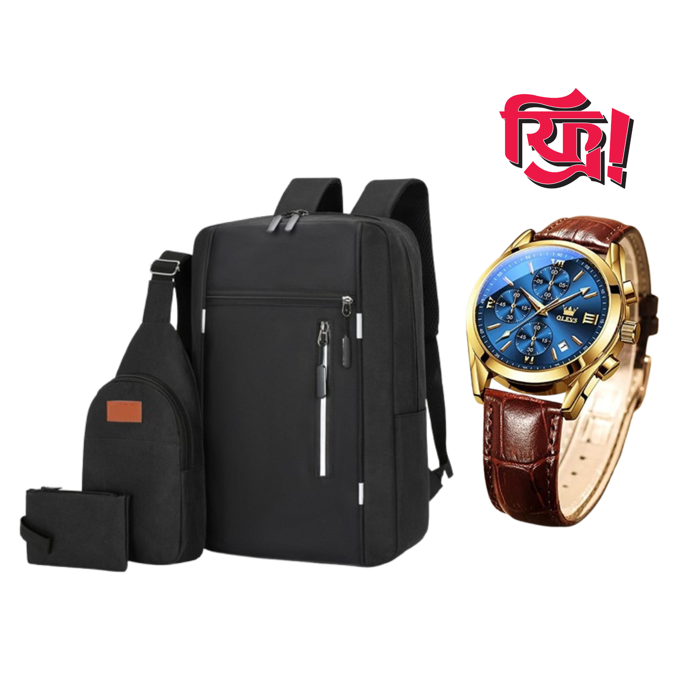 3Piece Premium Bag Combo + Free Olive Brand Watch