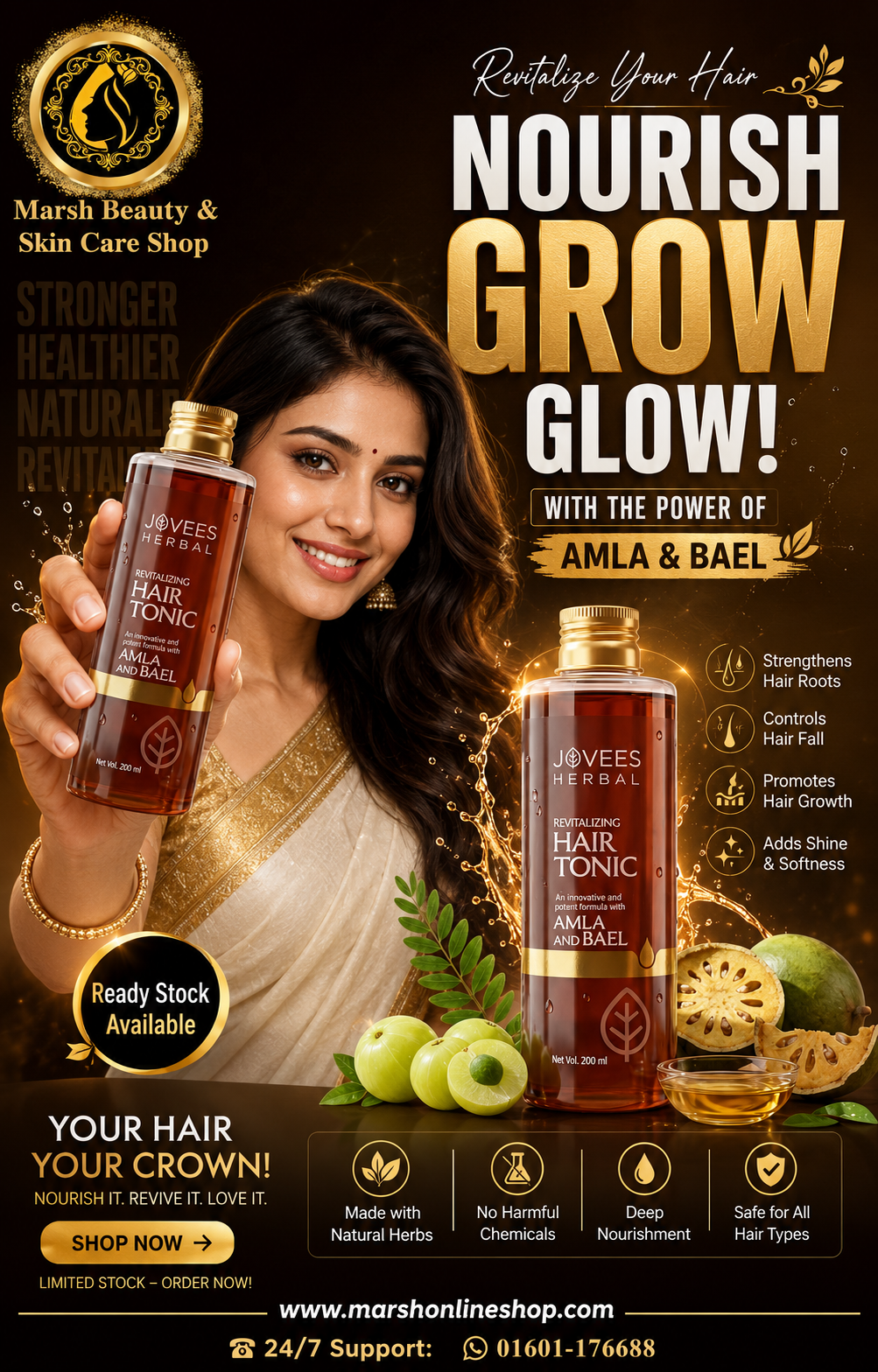 👉🔰Jovees Herbal Revitalizing Hair Tonic (Amla & Bael) (200ML)_img_1