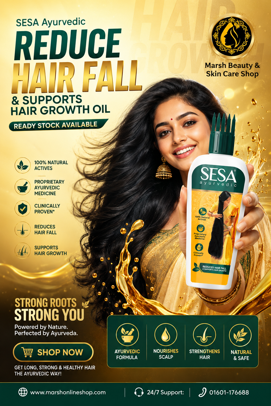 👉🔰SESA Ayurvedic Reduce Hair Fall & Supports Hair Growth Oil_img_1
