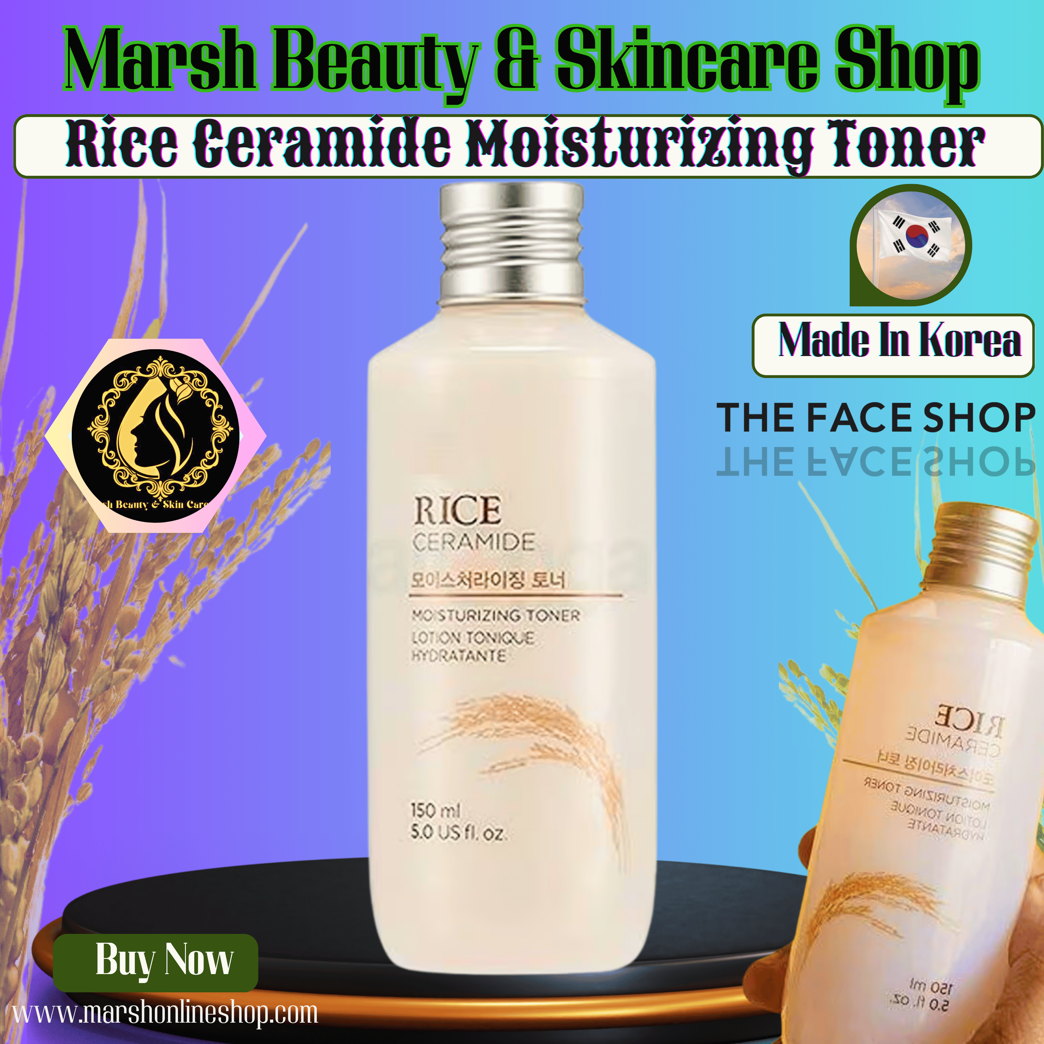 👉🔰THE FACE SHOP Rice Ceramide Moisturizing Toner