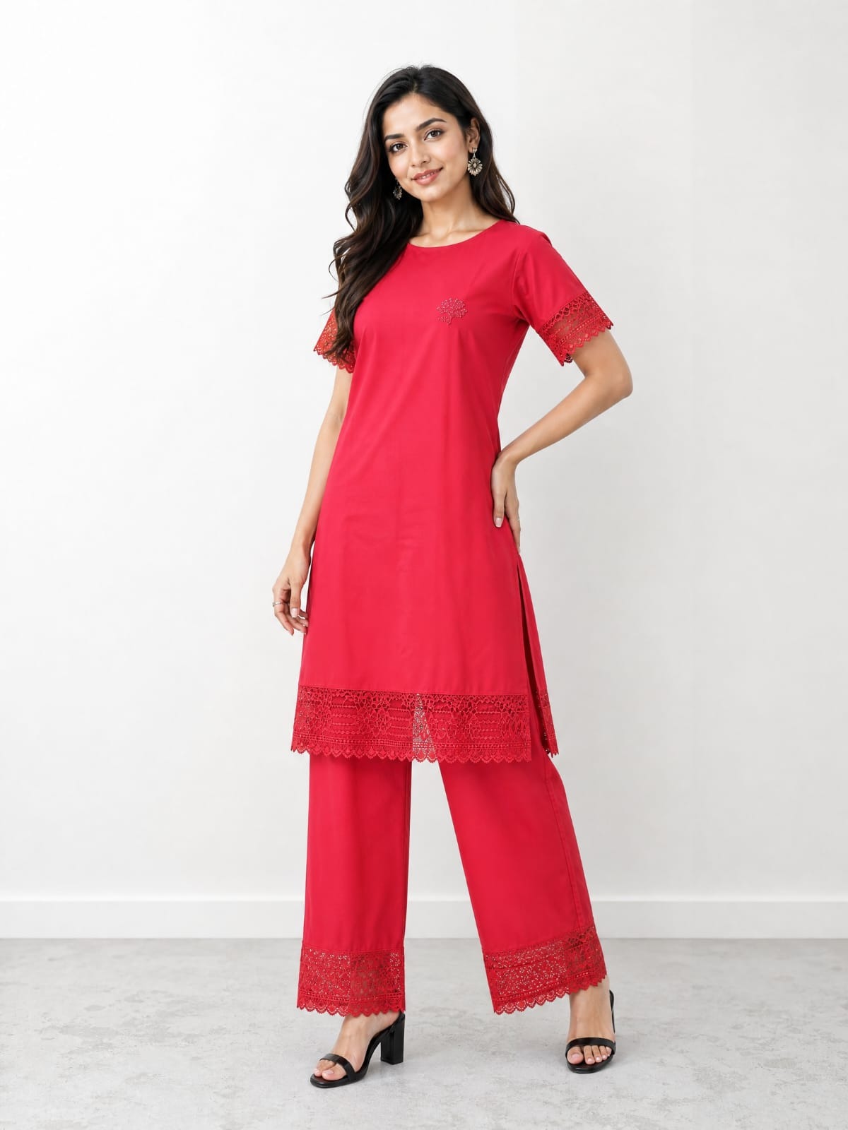 Ladies Long Tshirt and Pant Set_img_2