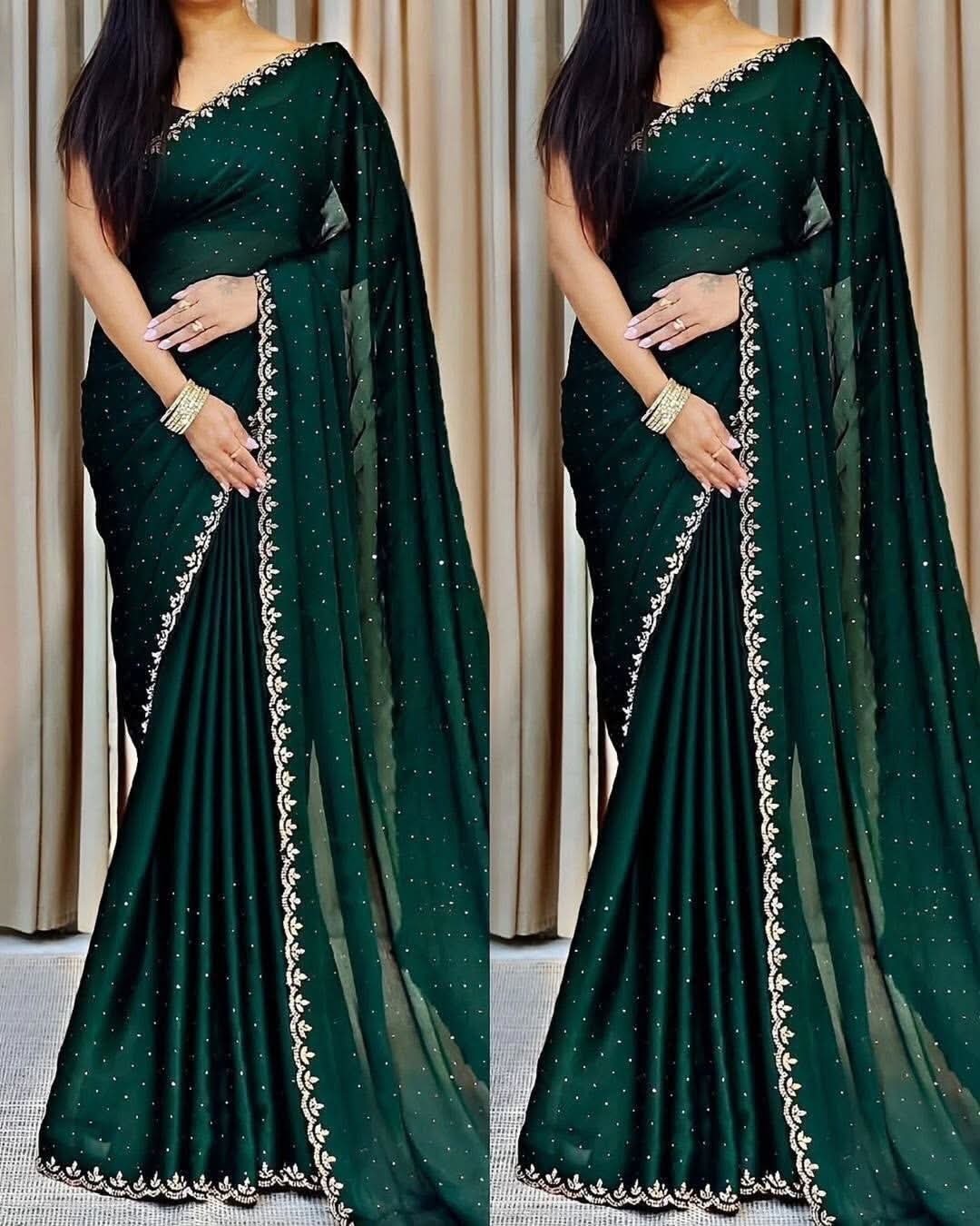 Georgette Sharee with Blouse Piece_img_6