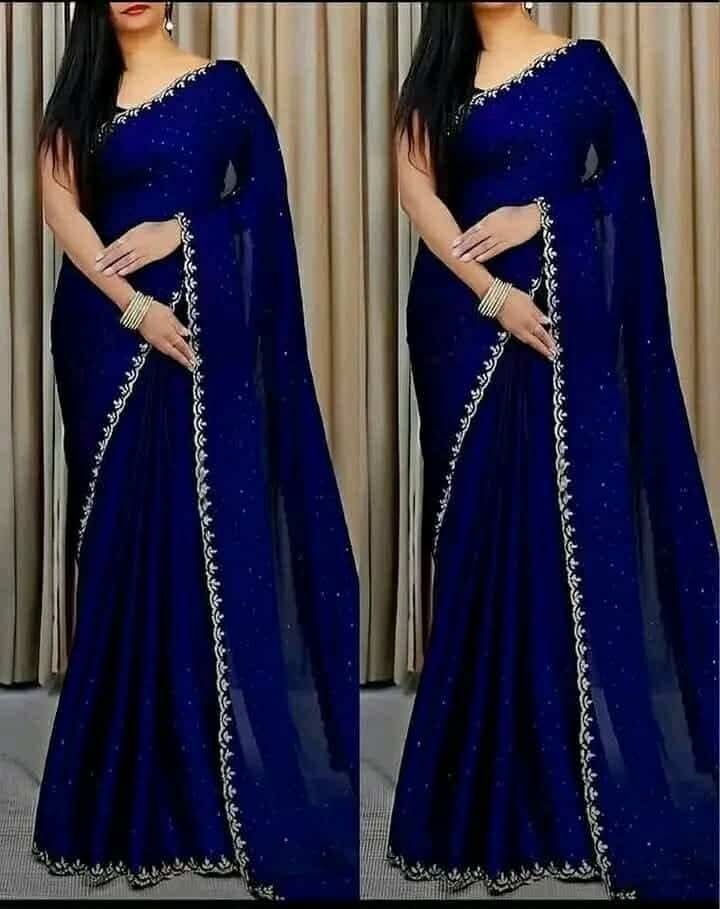 Georgette Sharee with Blouse Piece_img_2