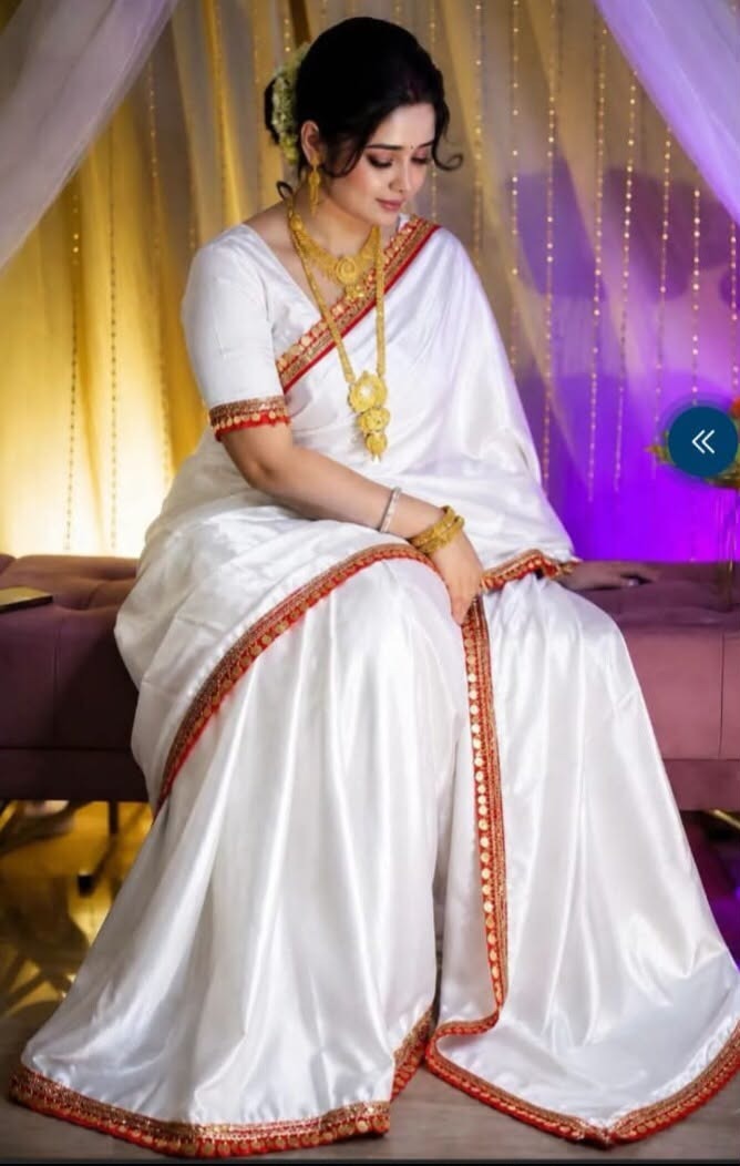Indian Tuba Lama Silk saree - Image 2