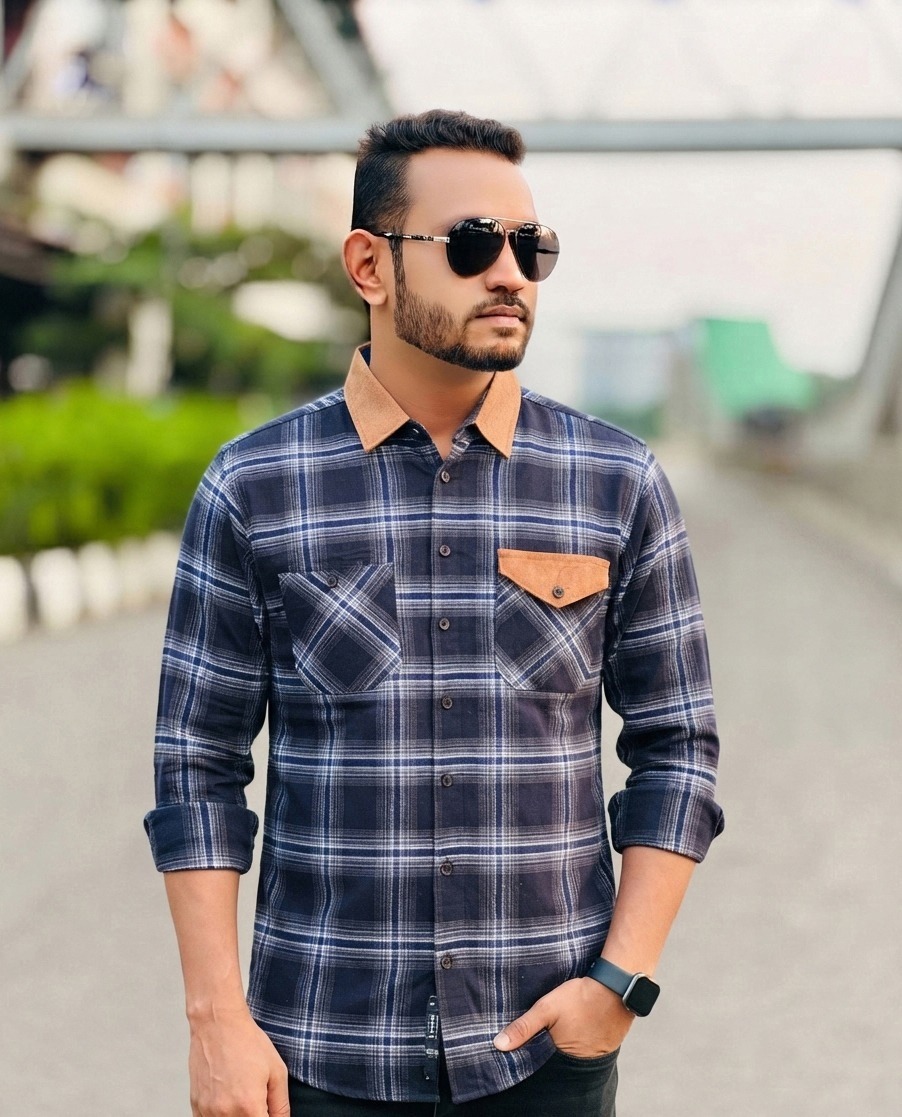 Premium Cotton Double Pocket Shirt - Image 1
