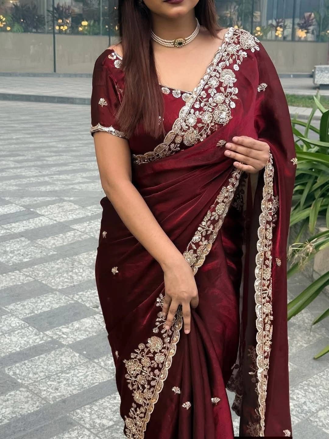 Indian Fendi Silk Saree Collection_img_1