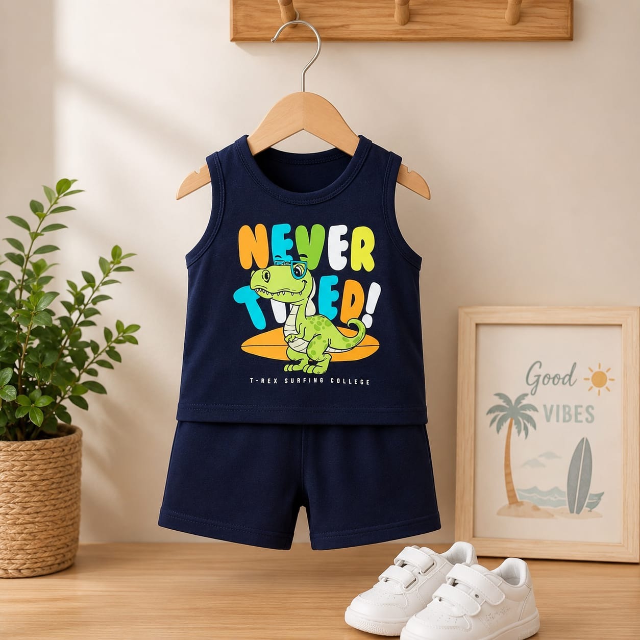 Kids Cotton TShirt and Pant Set