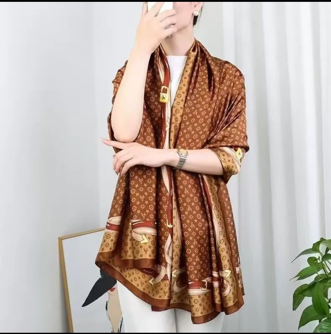 premium Luxury Satin Silk Scarf_img_11