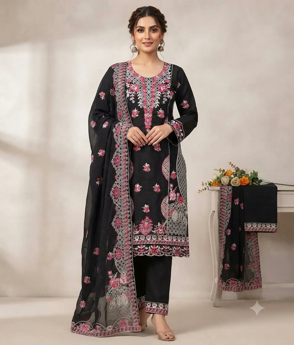 Embroidery Readymade Three Piece - Image 2