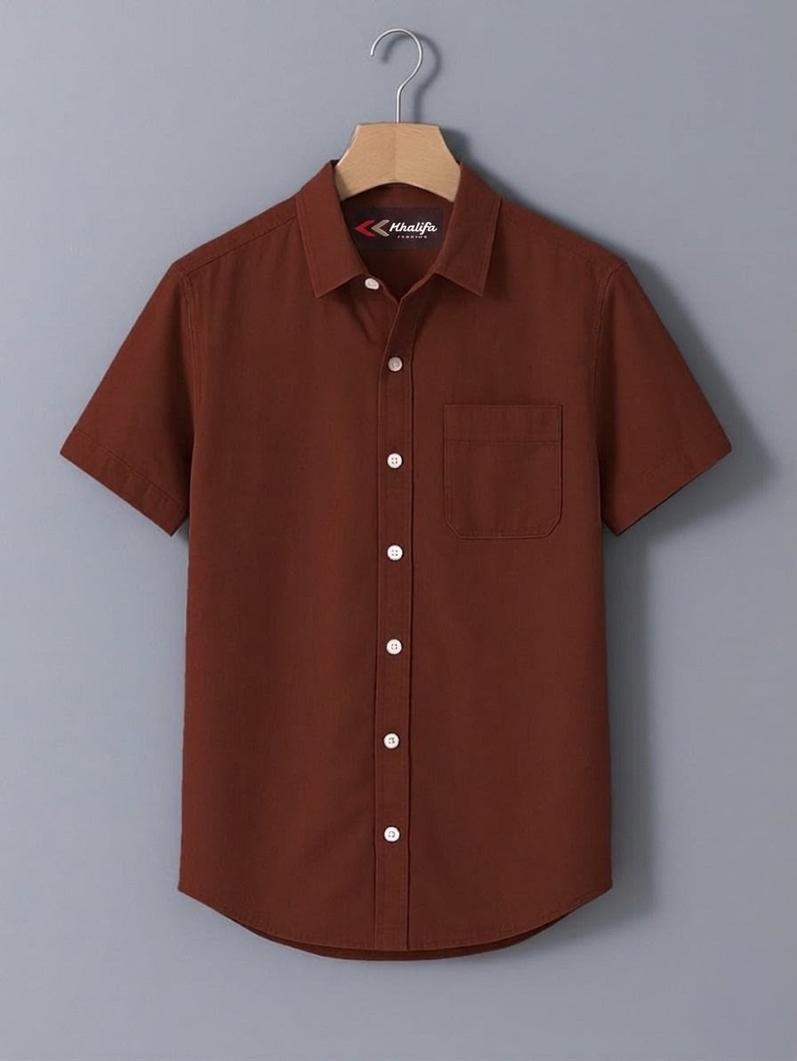 Oxford Cotton Solid Shirt_img_1