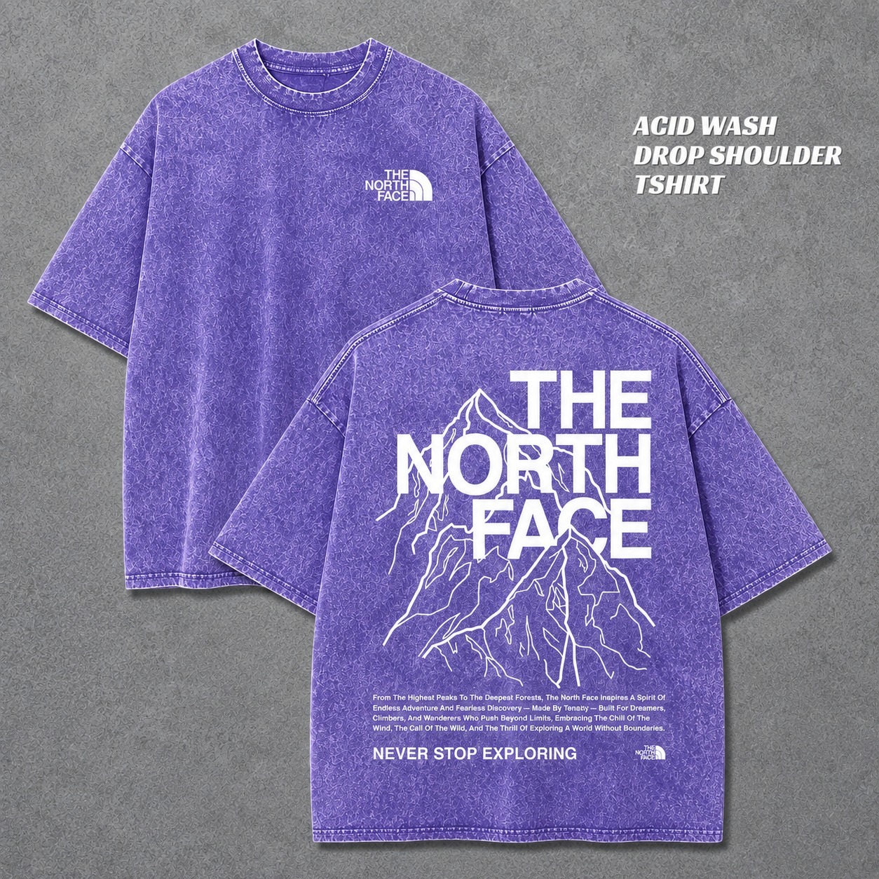 Premium Acid Wash Drop Shoulder TShirt_img_4
