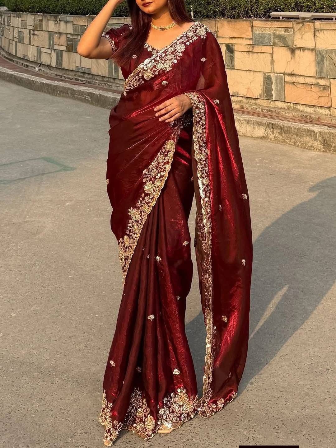 Indian Fendi Silk Saree Collection_img_2