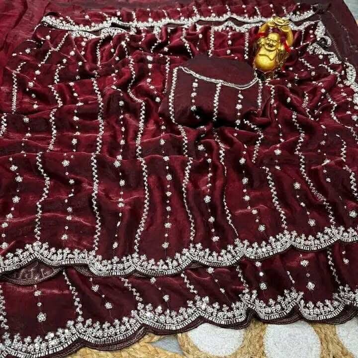 Indian Georgette Sharee with Blouse Piece_img_2
