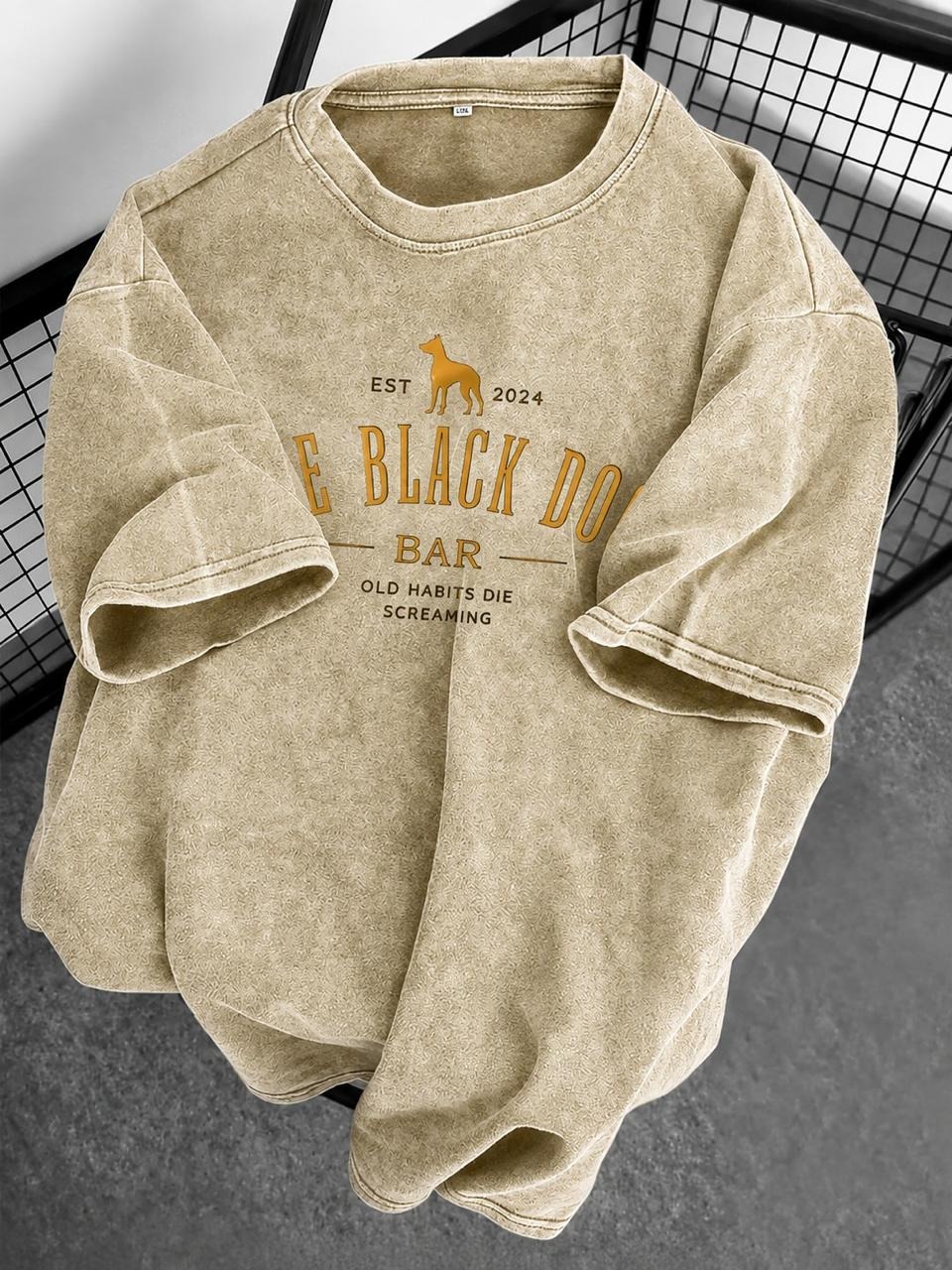 Premium Acid Wash Drop Shoulder TShirt_img_2