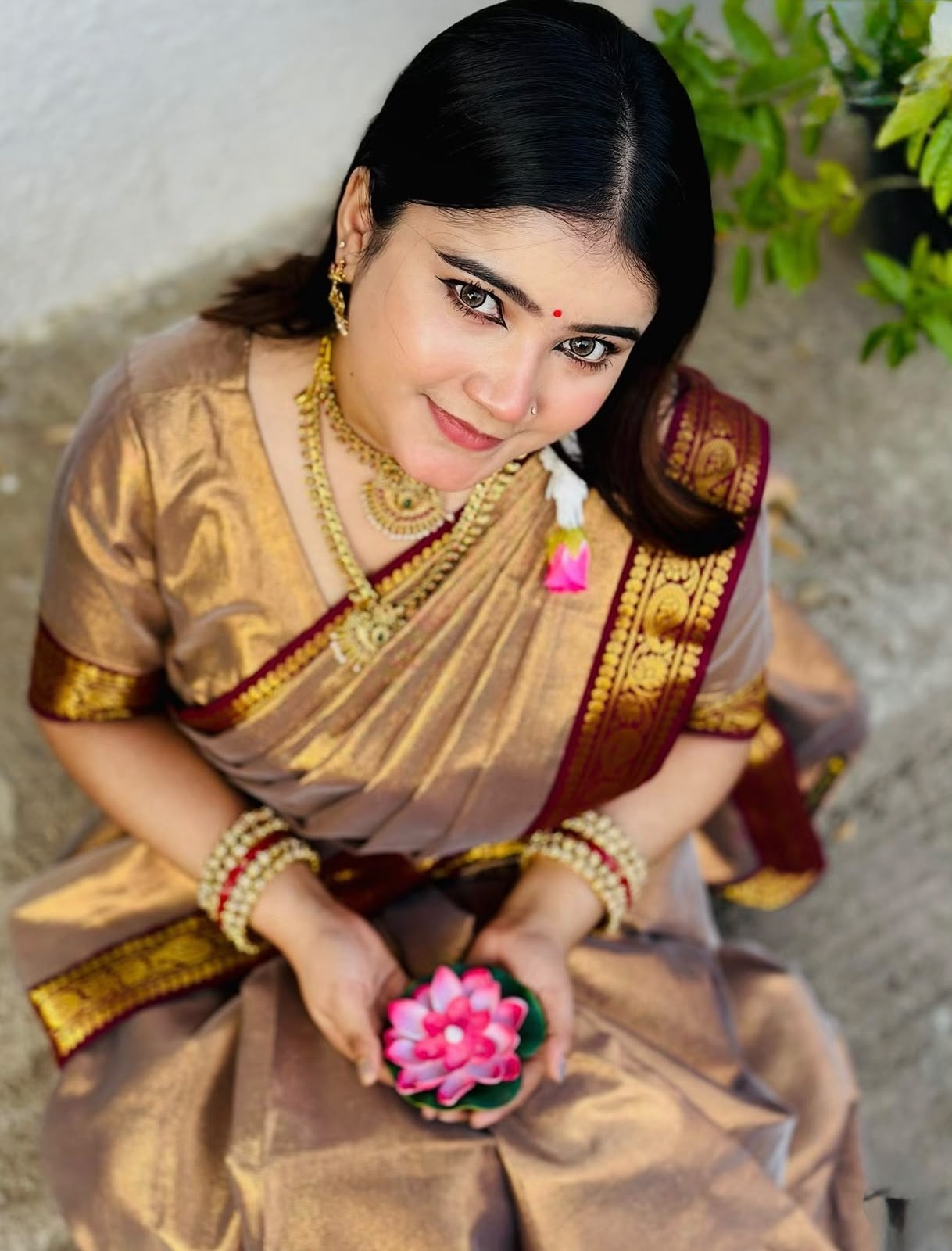 Puja Hit Lama Sharee with Blouse Piece - Image 7