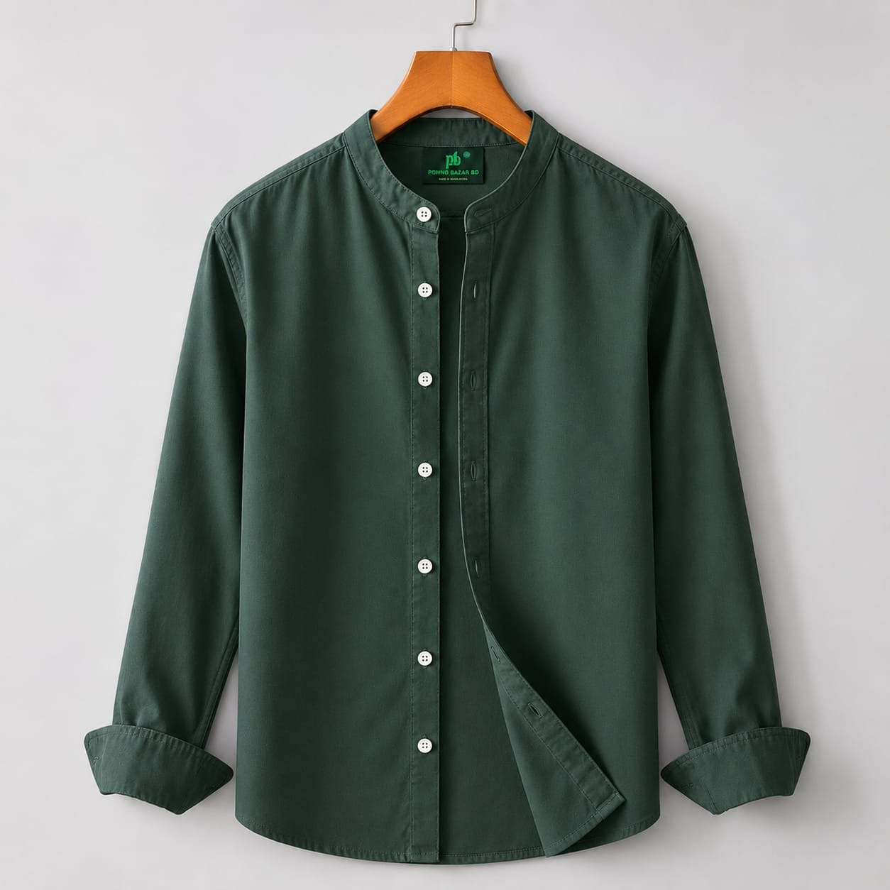 Premium Oxford Cotton Solid Shirt - Image 4