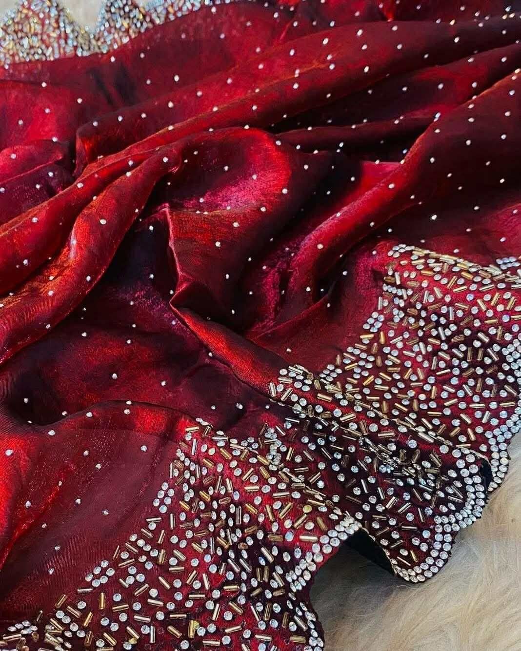 Georgette Sharee with Blouse Piece_img_1