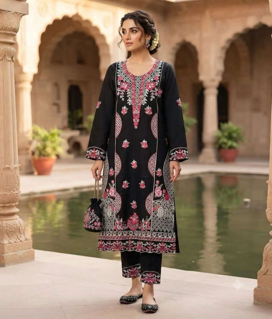 Embroidery Readymade Three Piece - Image 1