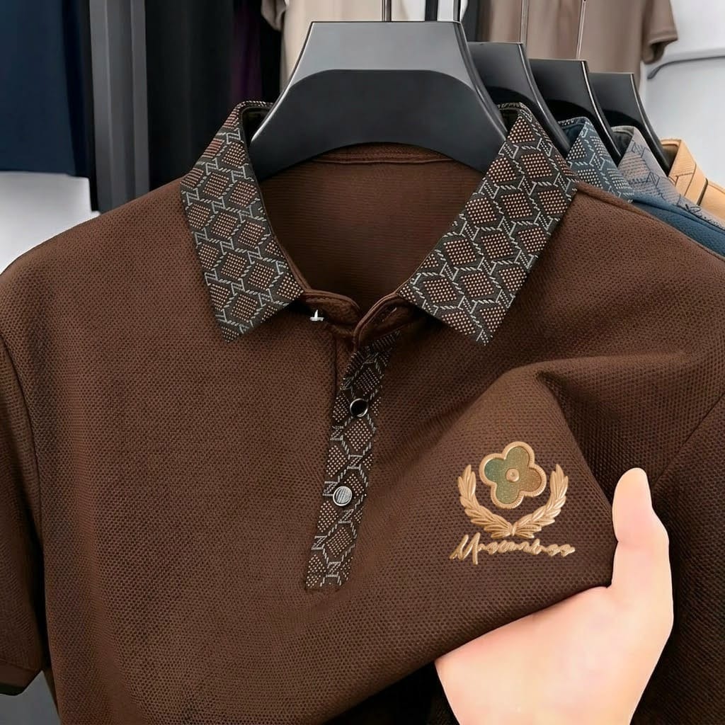 Premium Polo Shirt with China Sticker_img_2