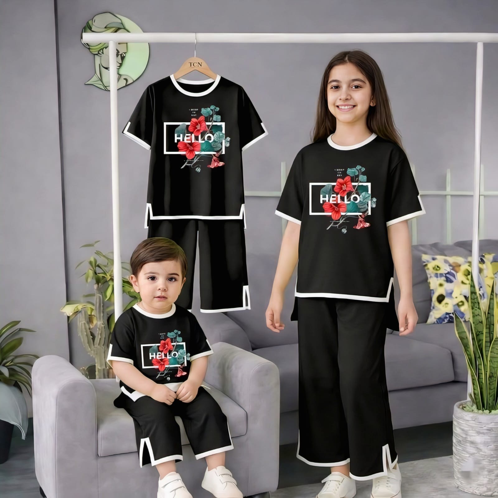 Half Sleeve T-shirt and Pant Set_img_2