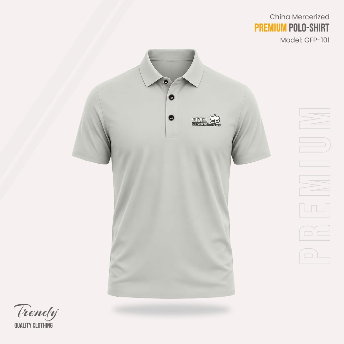 Export Quality China Mercerized Polo Shirt_img_2