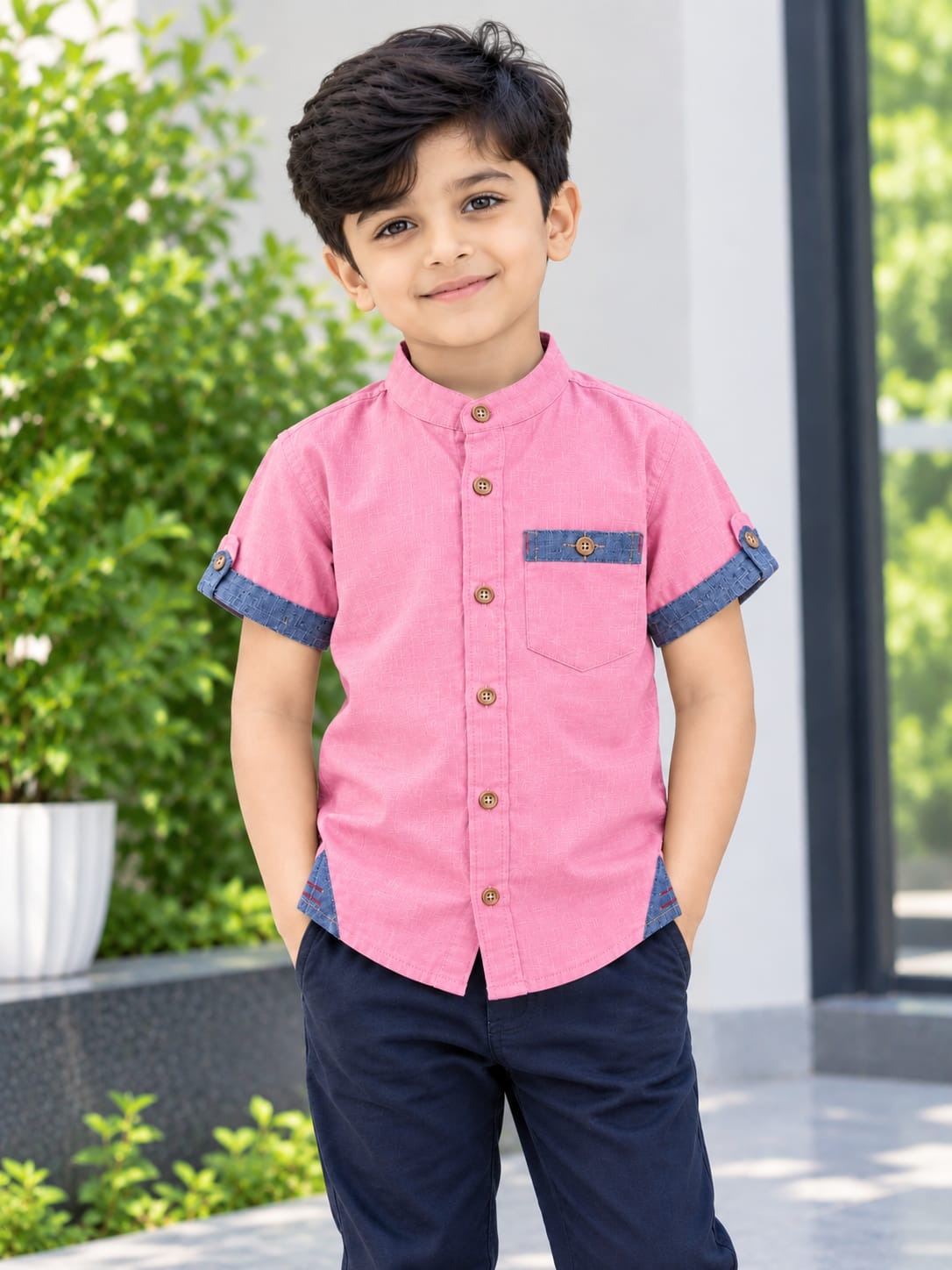 Boys Half Sleeve Cotton Shirt - Image 2