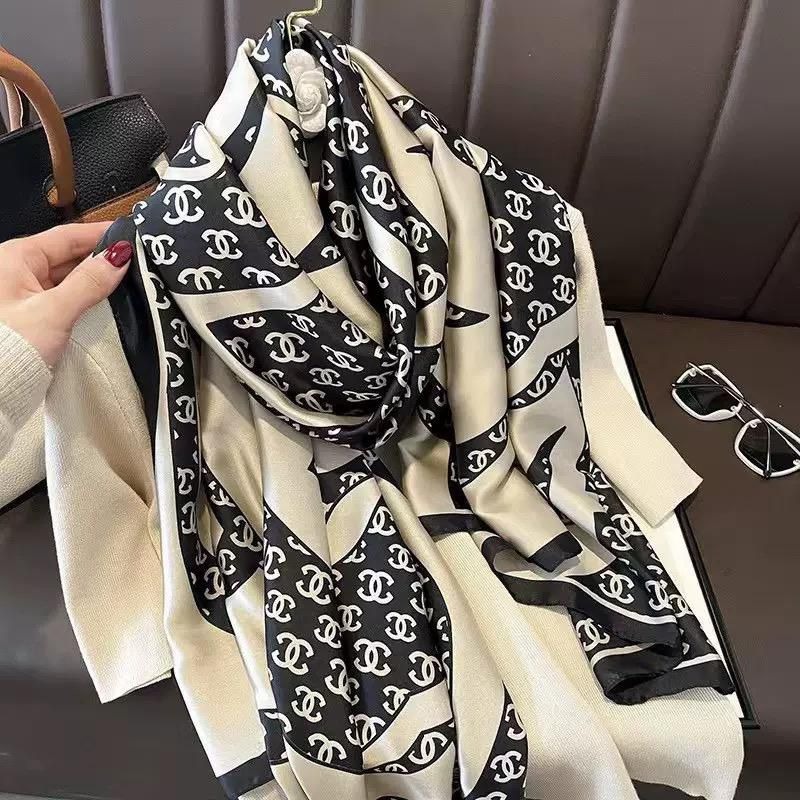 premium Luxury Satin Silk Scarf_img_3