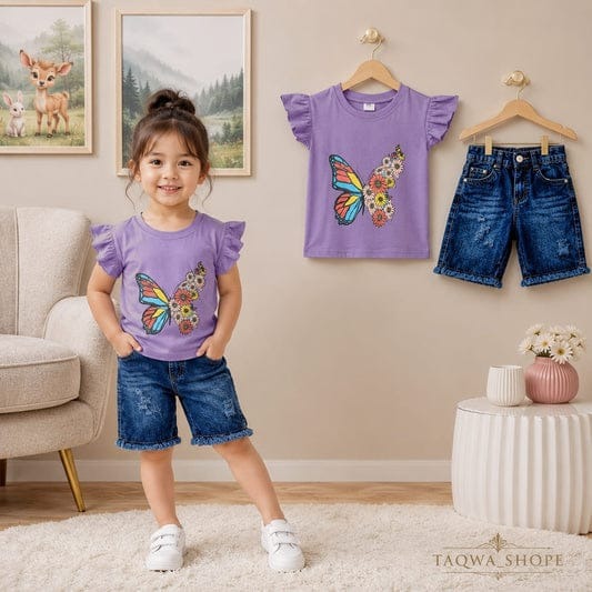 Kids Tshirt and Denim Short Pant Set_img_5
