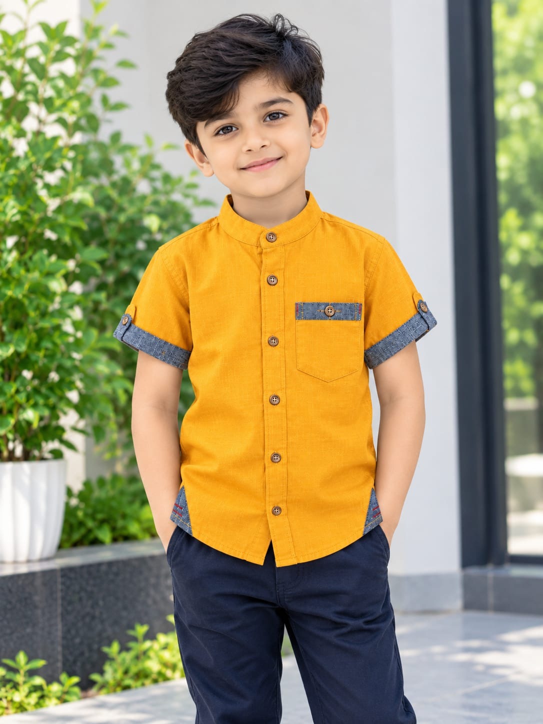Boys Half Sleeve Cotton Shirt - Image 3