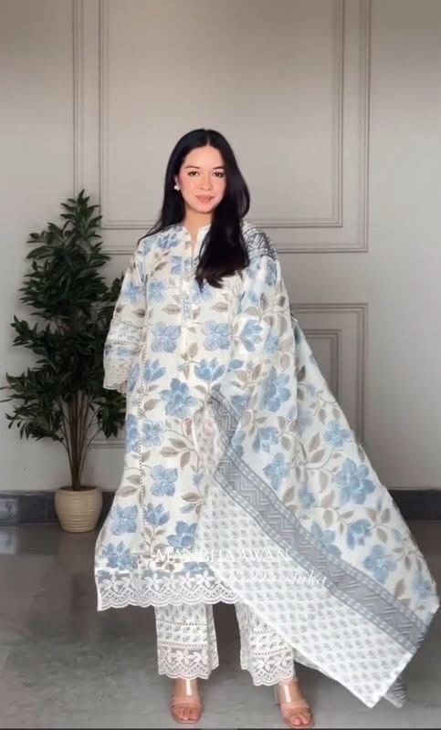 Pocket Kurti Three Piece