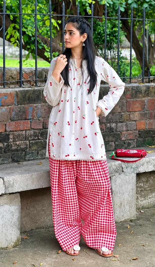 Printed Cotton Two Piece - Image 2