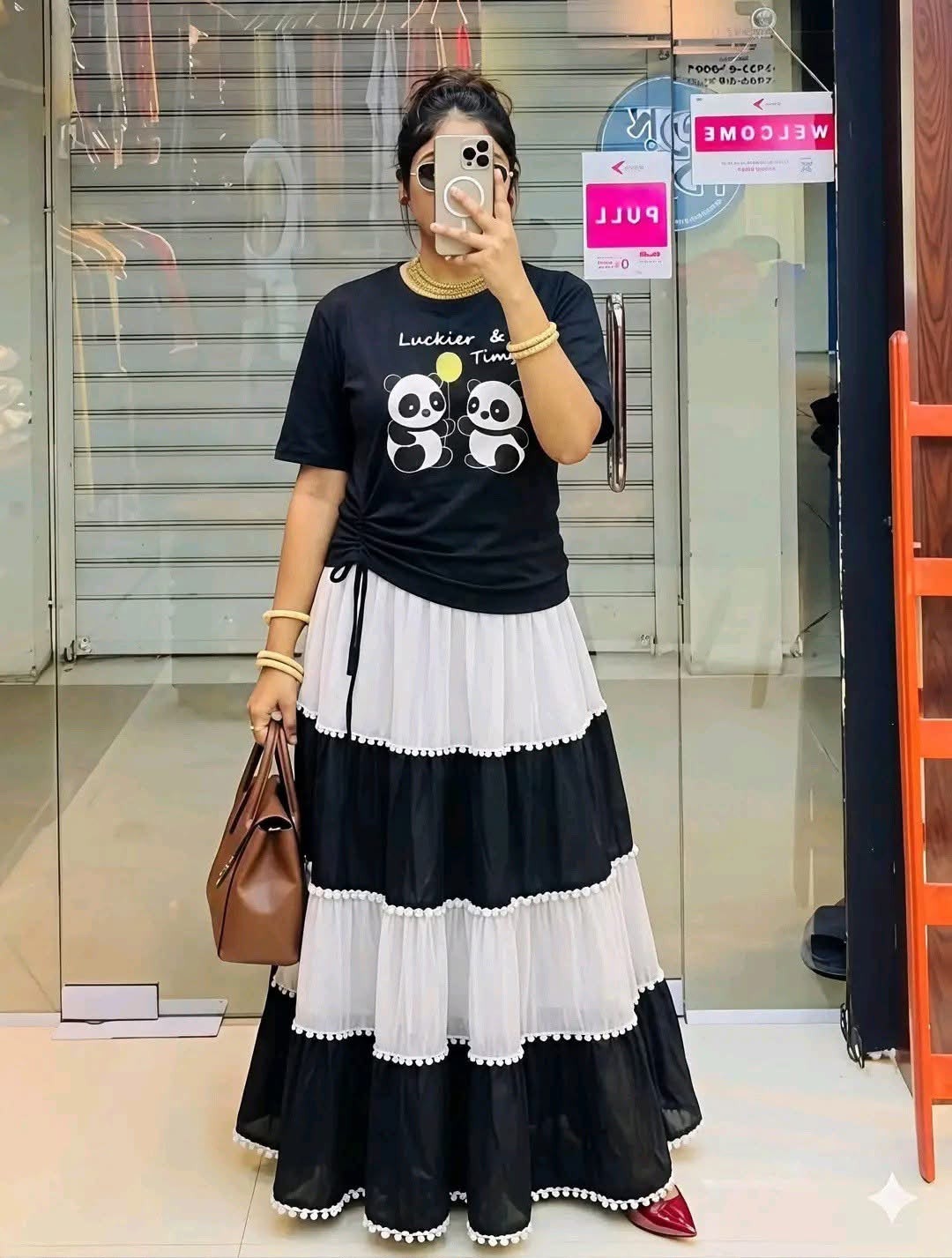 Skirt and Tshirt Set