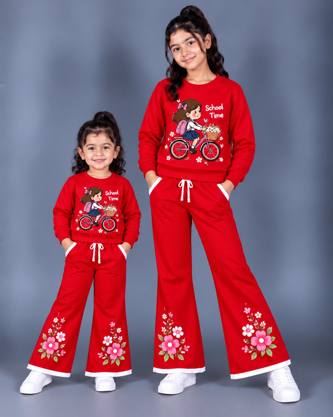Girls Stylish Sweatshirt Set - Image 3