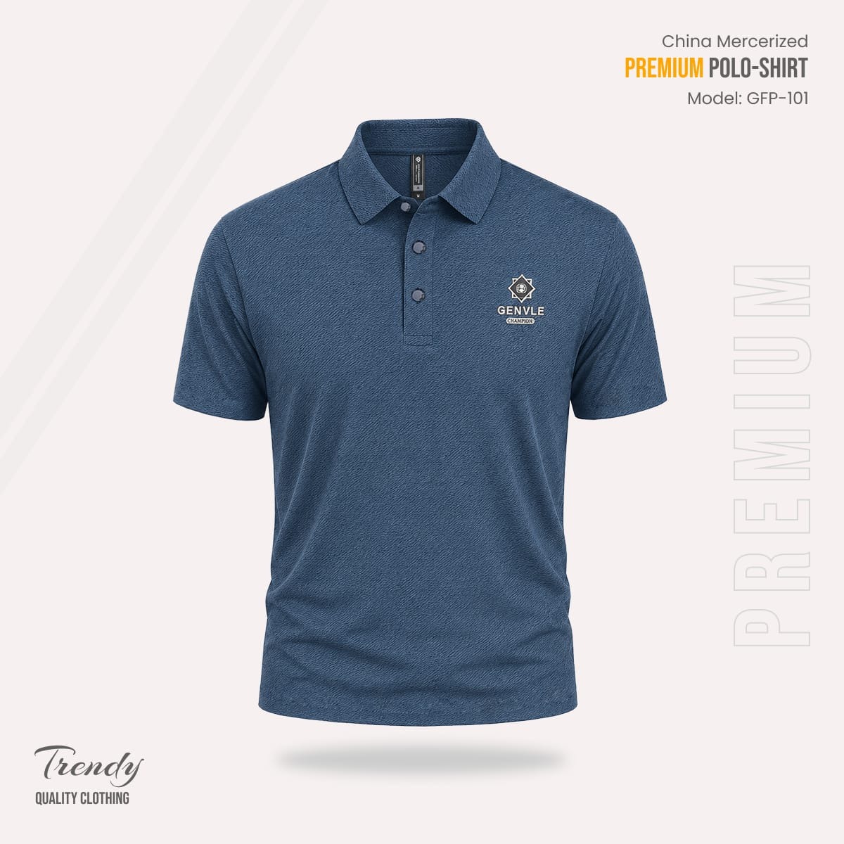Export Quality China Mercerized Polo Shirt_img_3