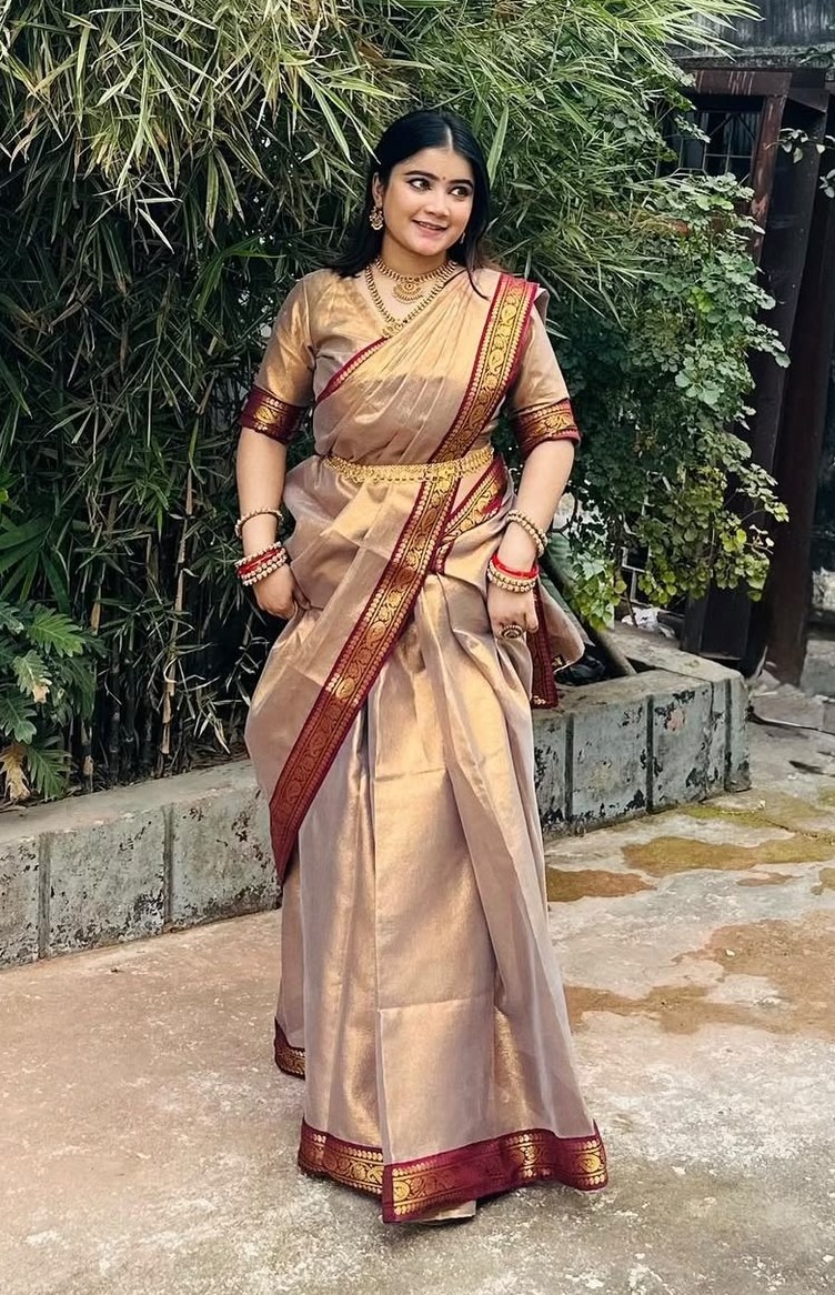 Puja Hit Lama Sharee with Blouse Piece - Image 3