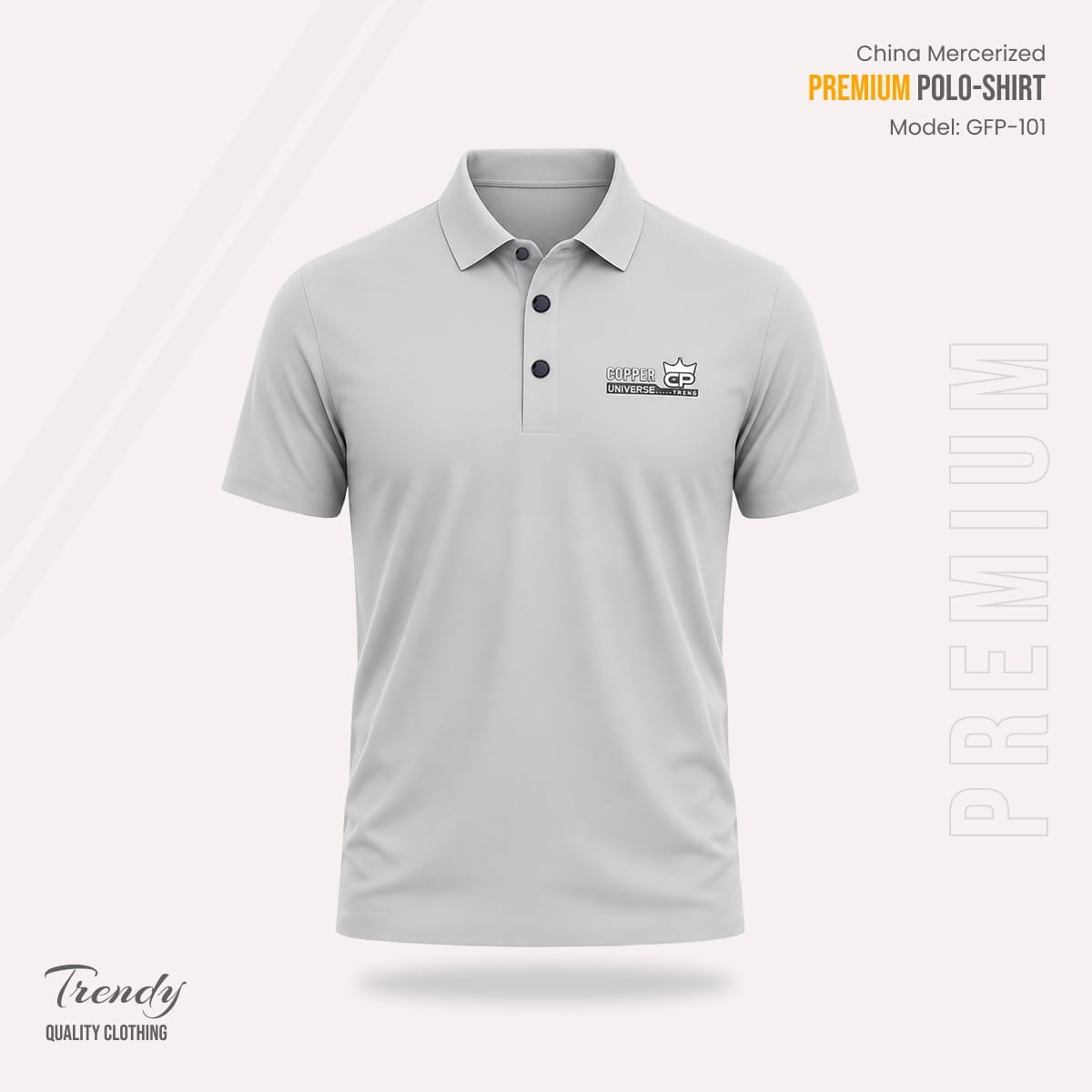 Export Quality China Mercerized Polo Shirt_img_1