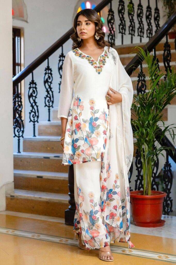 Georgette Western Three Piece_img_1
