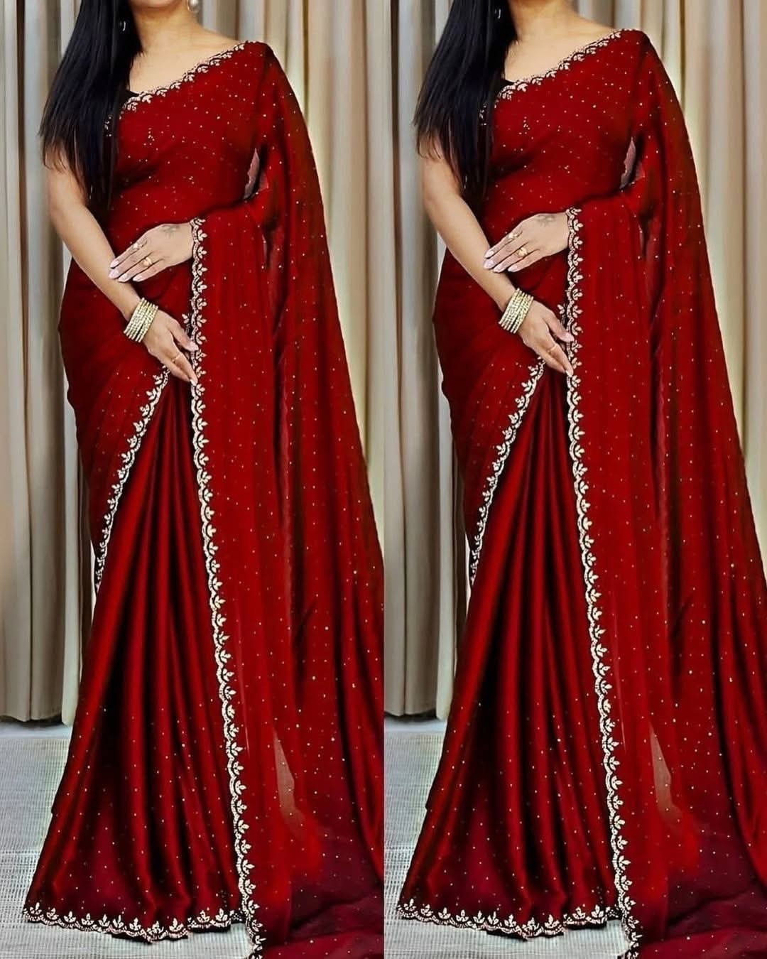 Georgette Sharee with Blouse Piece_img_5