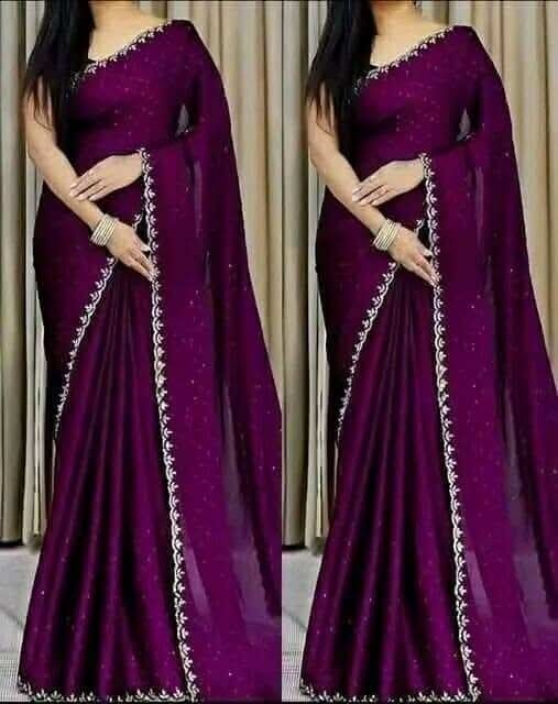 Georgette Sharee with Blouse Piece_img_4