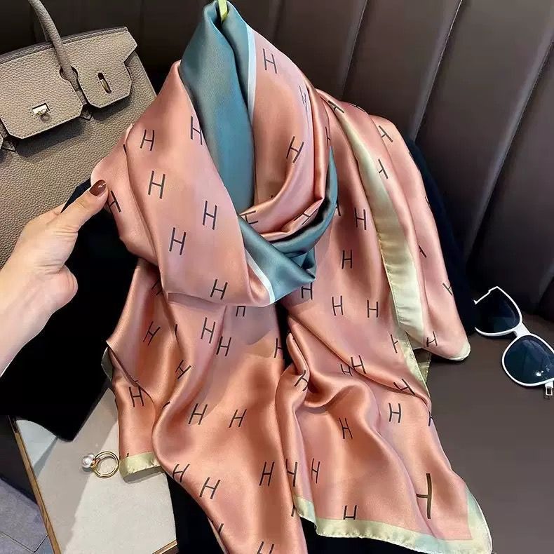 premium Luxury Satin Silk Scarf_img_4